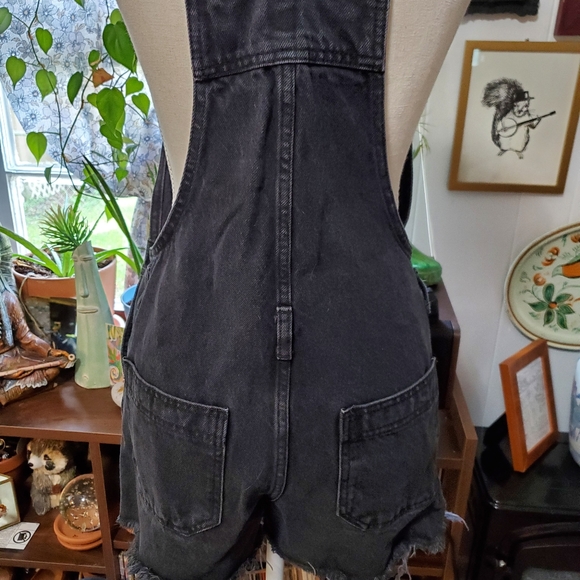 TOPSHOP MOTO black denim overalls - Picture 3 of 6